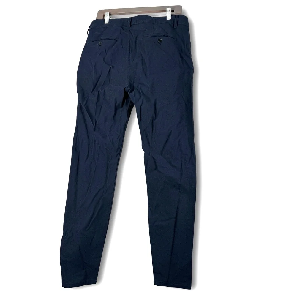 Icon Amsterdam Mens Navy Straight Pants Sz 36
